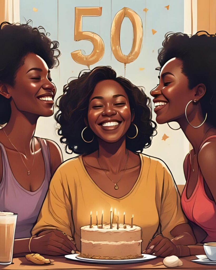 woman turning 50