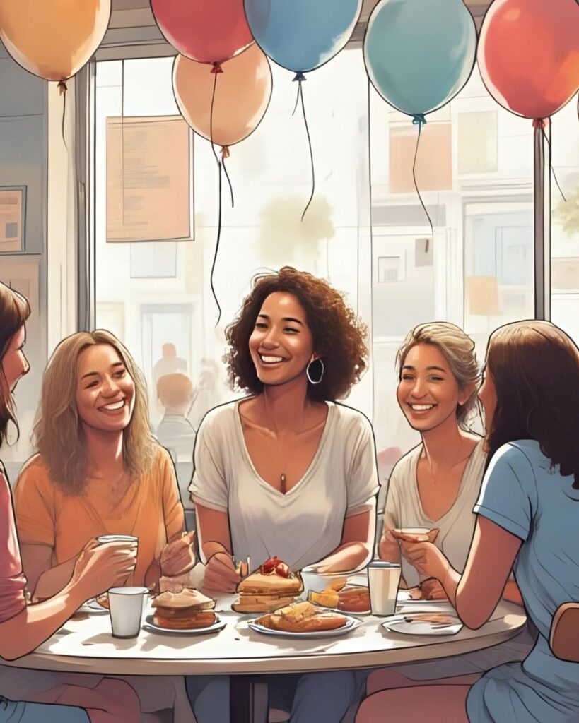 woman celebrating birthday