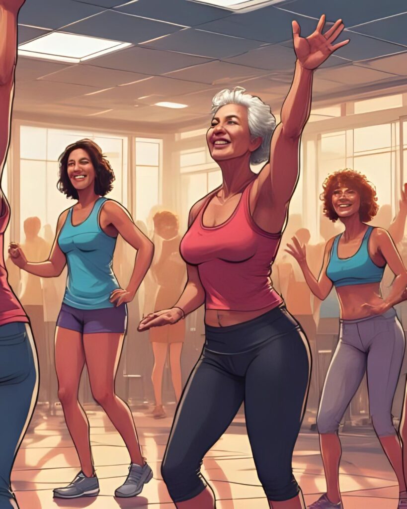 Grandma at Zumba