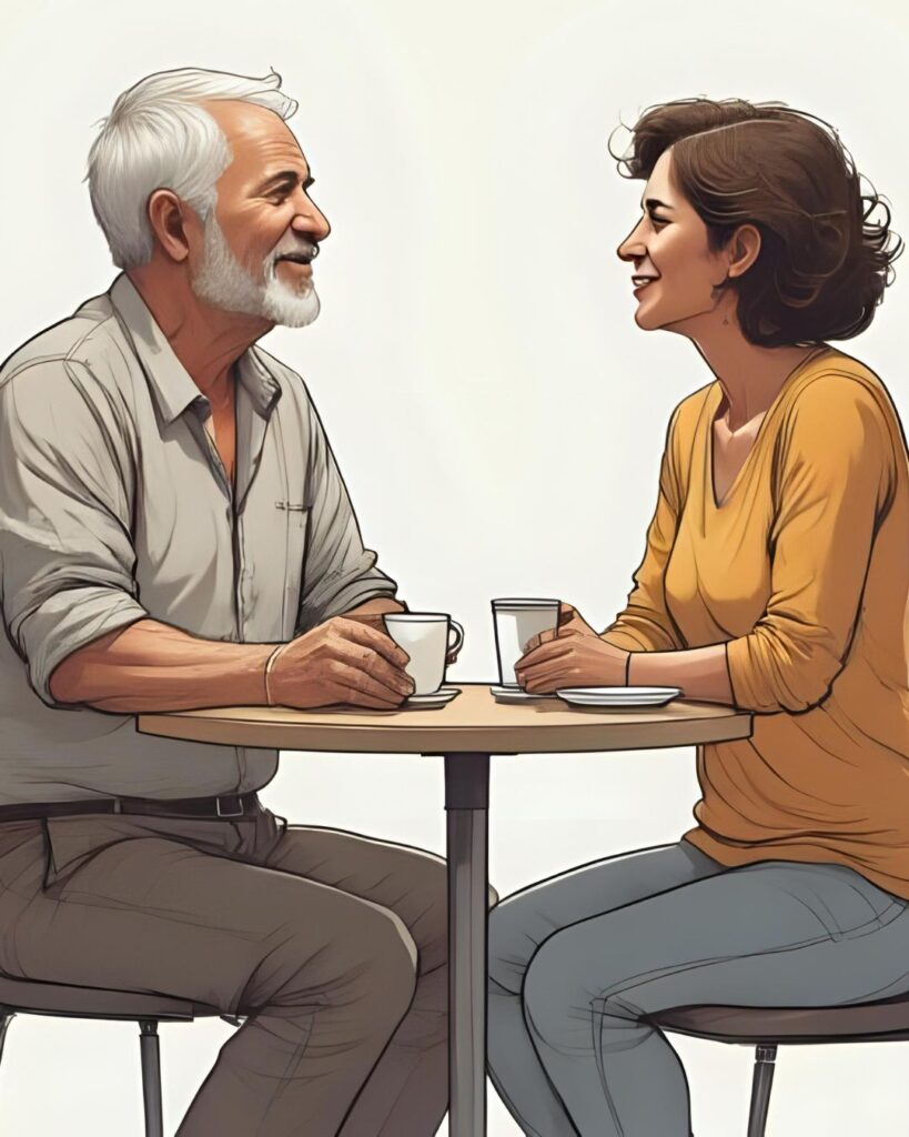 couple drinking coffee