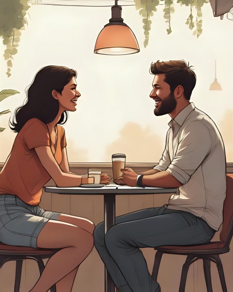 couple happy and connected emotionally